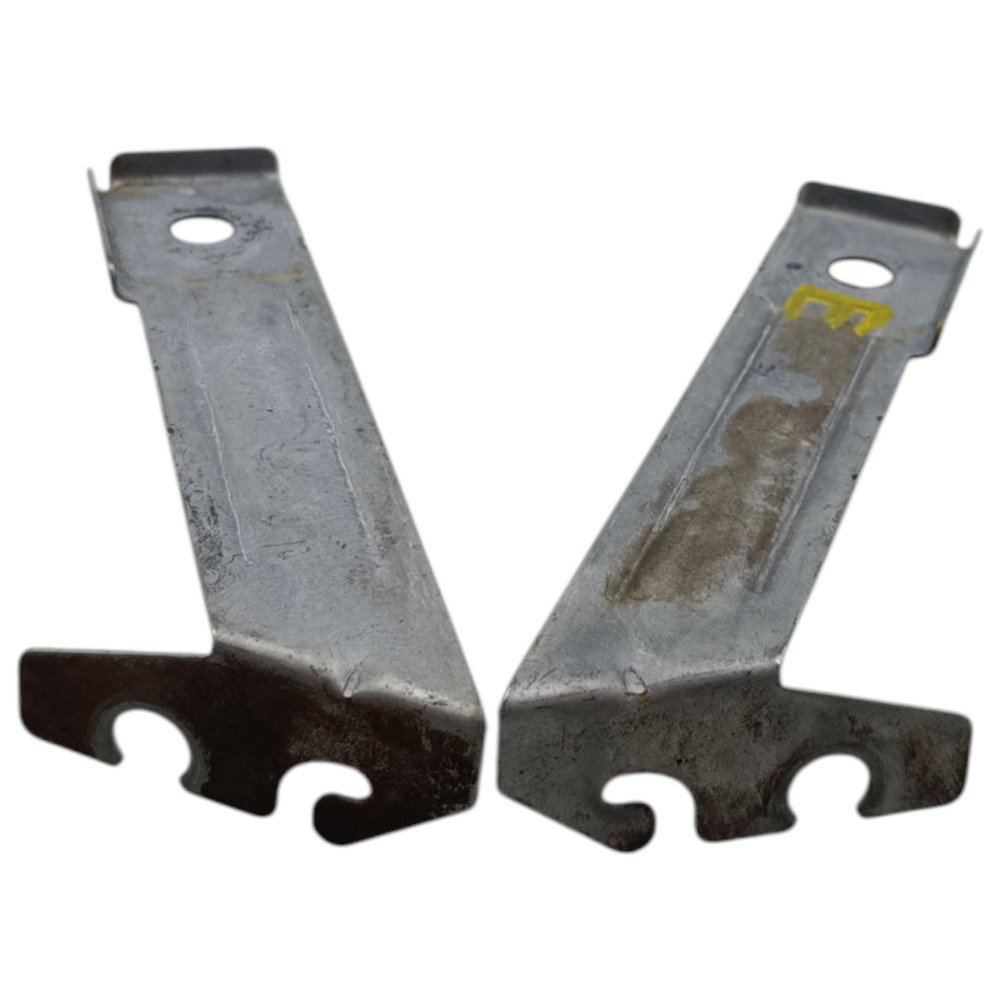 Par Suporte Sensor Abs Traseiro Ford Fiesta 2011 2012 2013 Prata 3