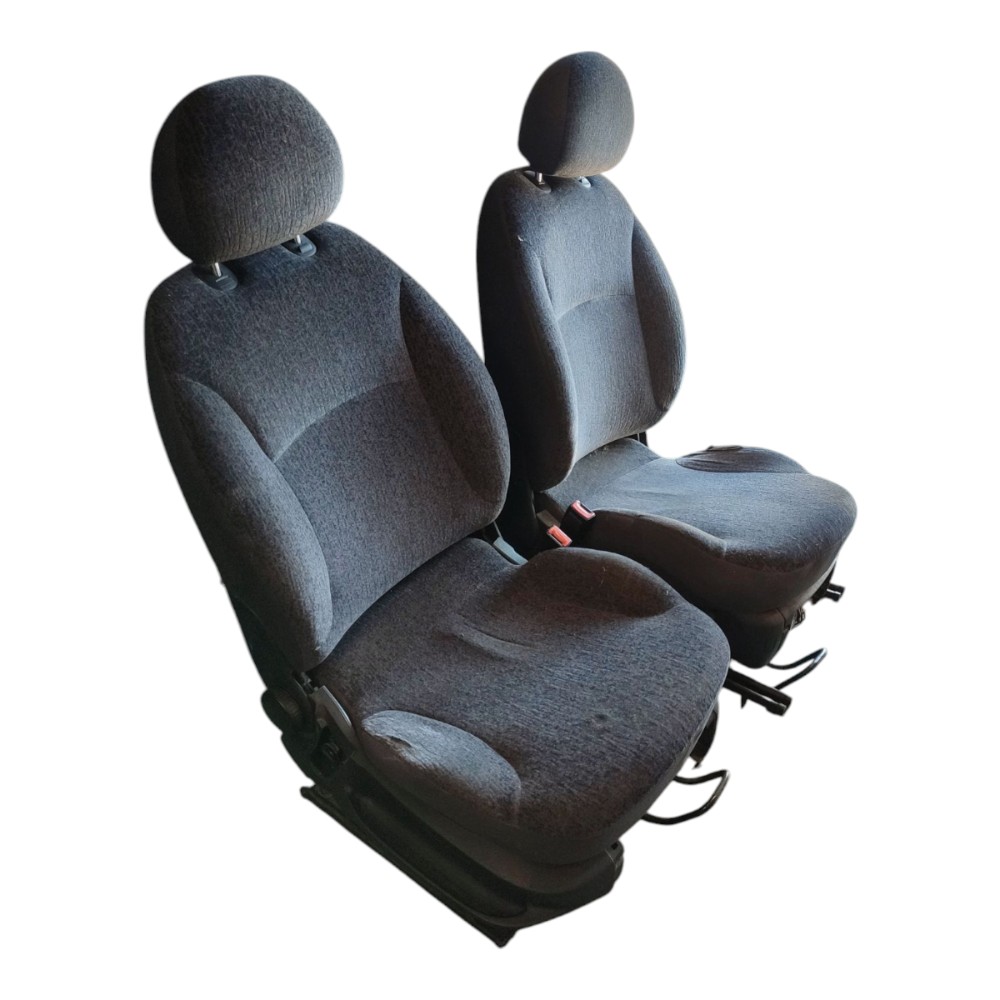 Jogo Banco Tecido Fiat Stilo 2003 2004 2005 2006 2007 2008  Azul/preto 3