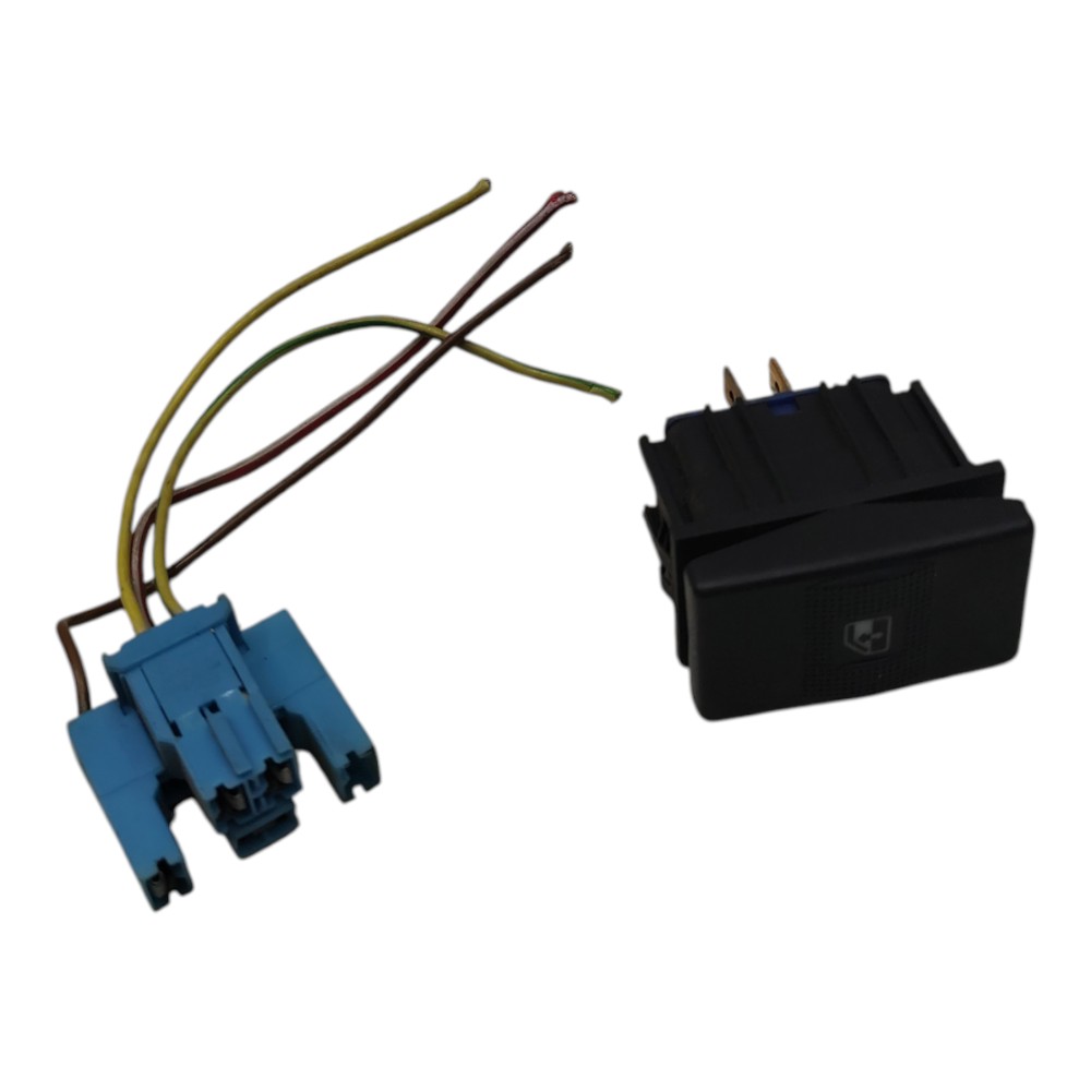 Botão vidro porta dianteira VW Santana 2000 2001 02 com plug 2