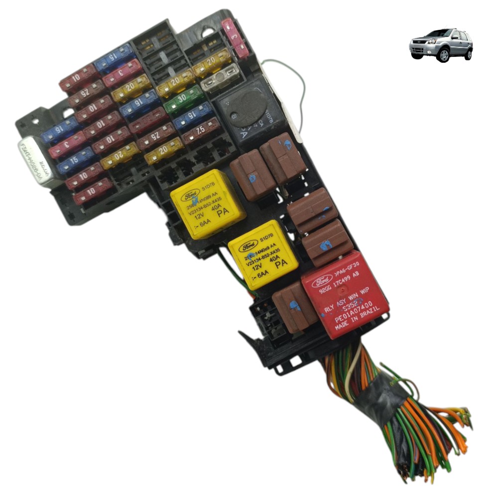 Caixa Fusível Ford Ecosport 1.6 Zetec Rocam Manual 2006 2007 1