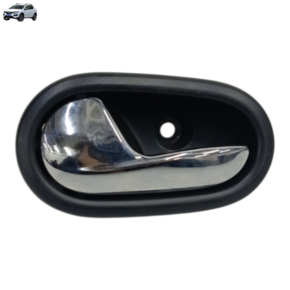 Maçaneta Interna Esquerdo Renault Sandero 2016 2017 Preto Dianteira/traseira