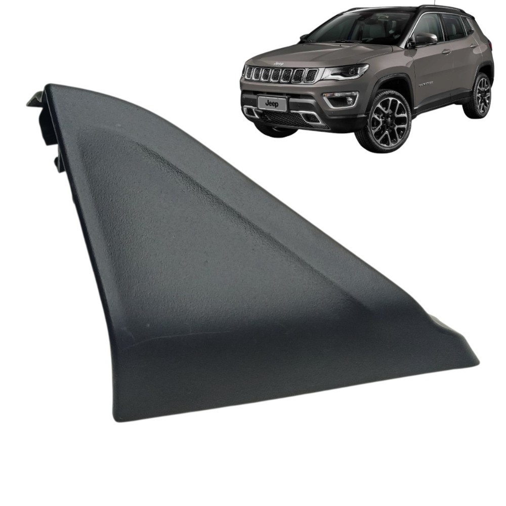 Moldura Interna Retrovisor Direito Jeep Compass 2019 2020 Preto