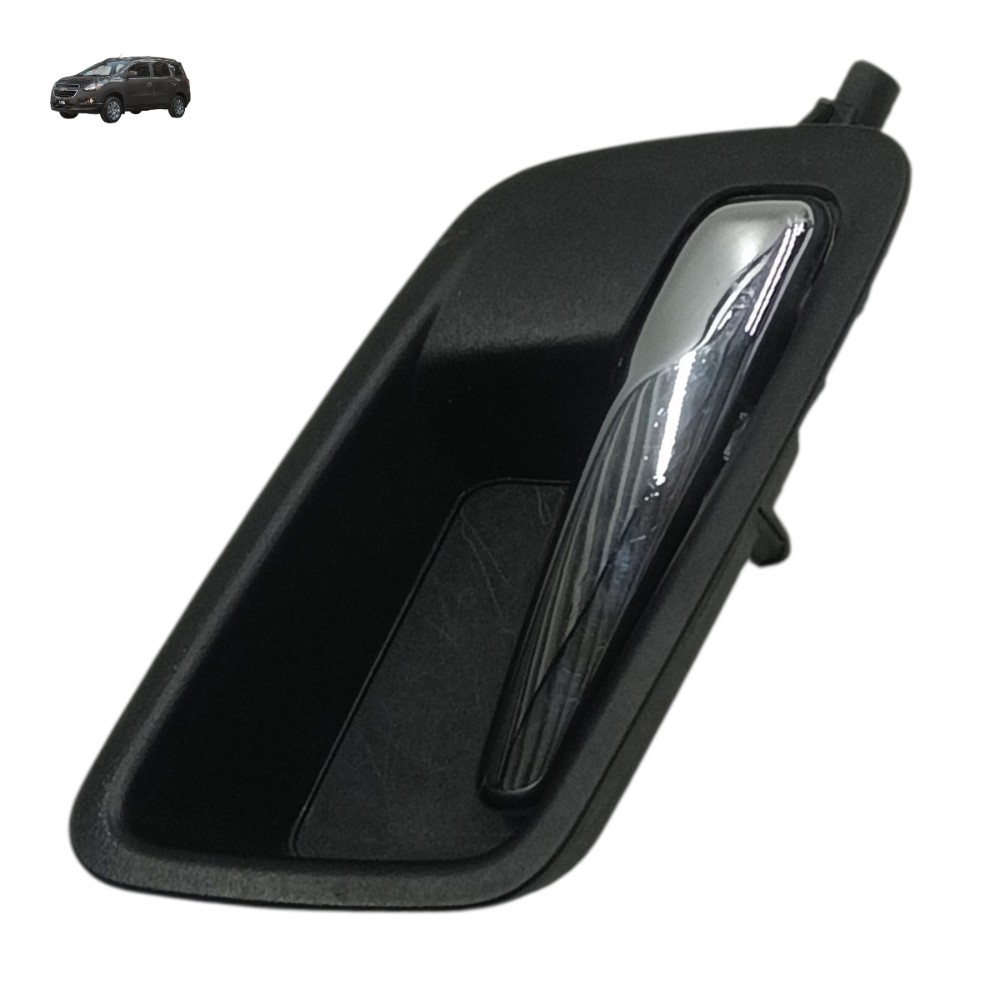 Maçaneta Interna Direito Chevrolet Spin 2015 2016 2017 Preto E Cromado Dianteira/traseira