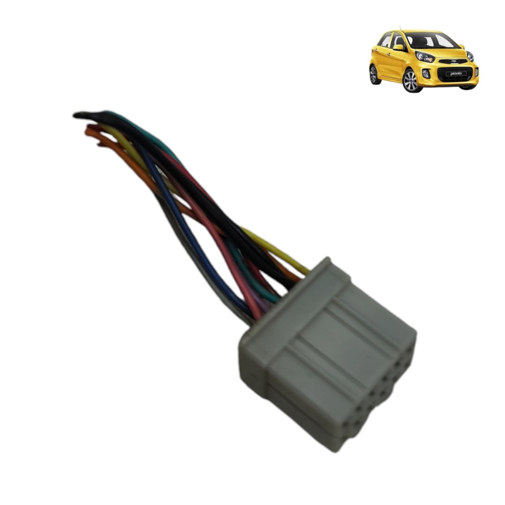 Plug comando ajuste rebatimento retrovisor kia picanto 2014 1