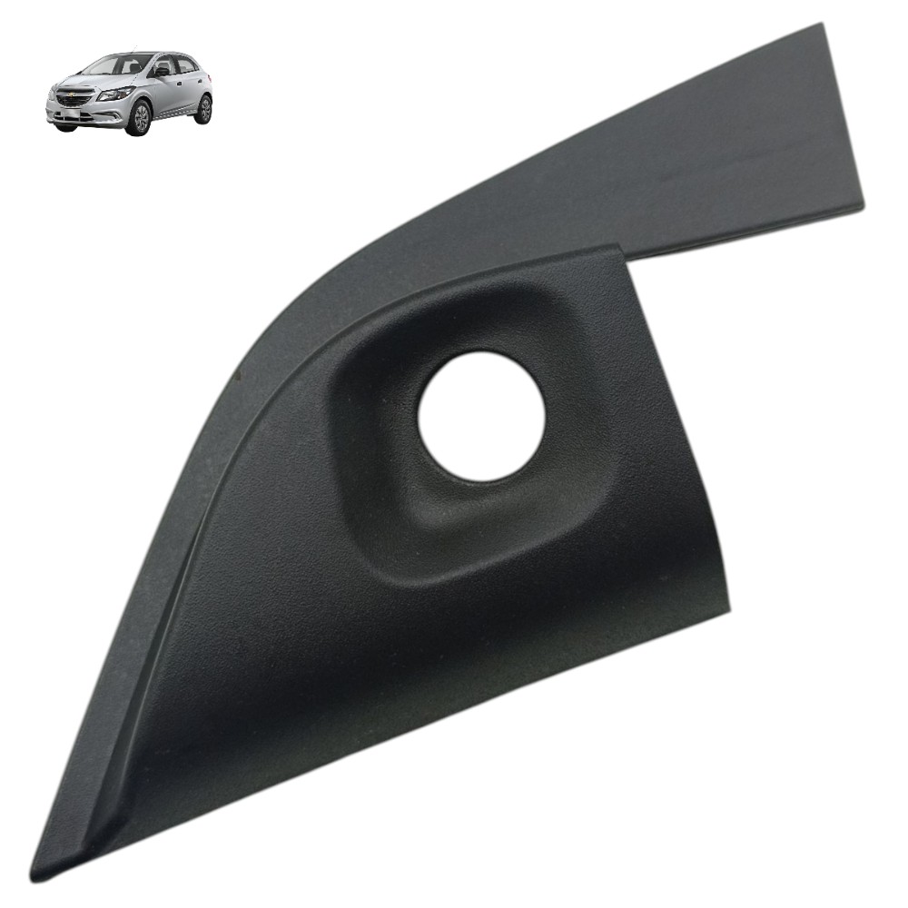 Acabamento Interno Retrovisor Esquerdo Gm Onix 2013 Á 2019 Preto