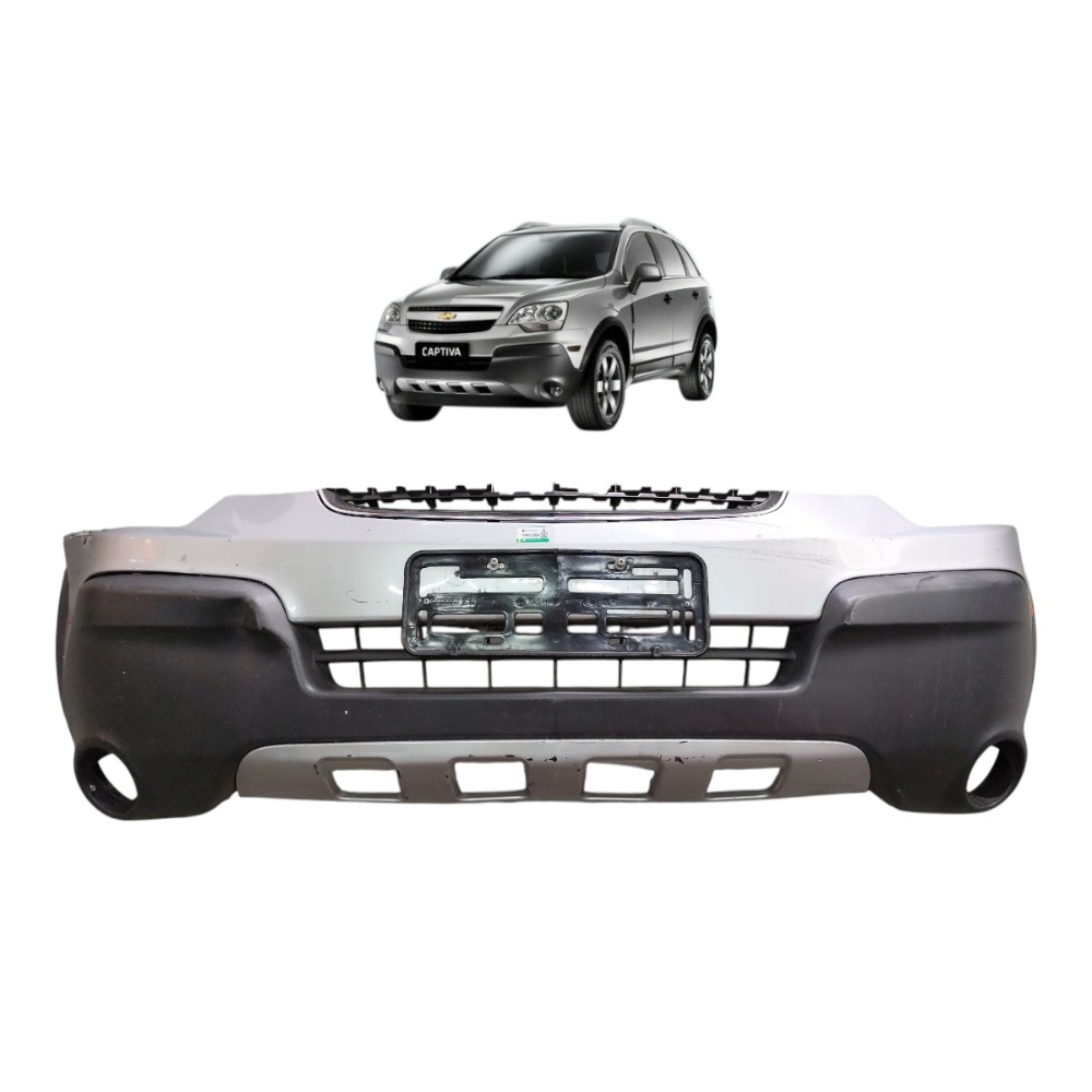 Parachoque Dianteiro Com Detalhe Gm Captiva 2008 2009 2010 – Prata 1