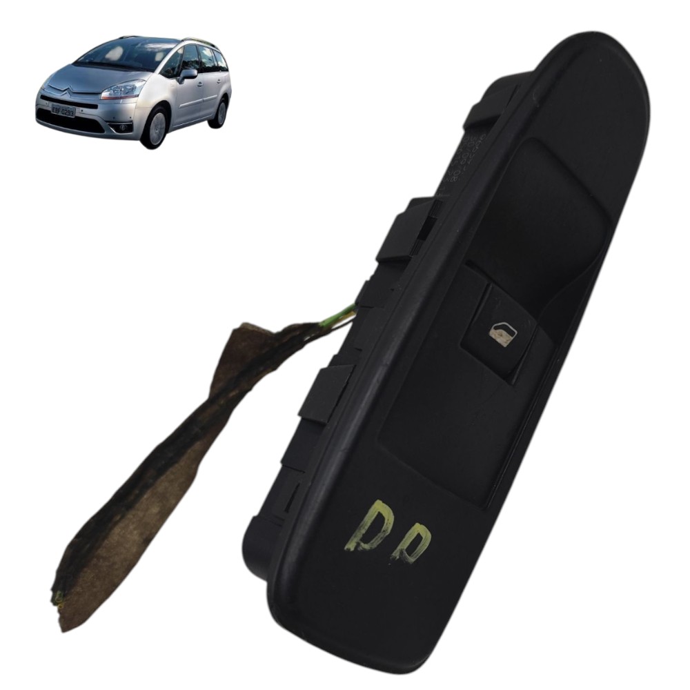 Botão vidro dianteiro direito Citroen Grand C4 2008 2009 10 1