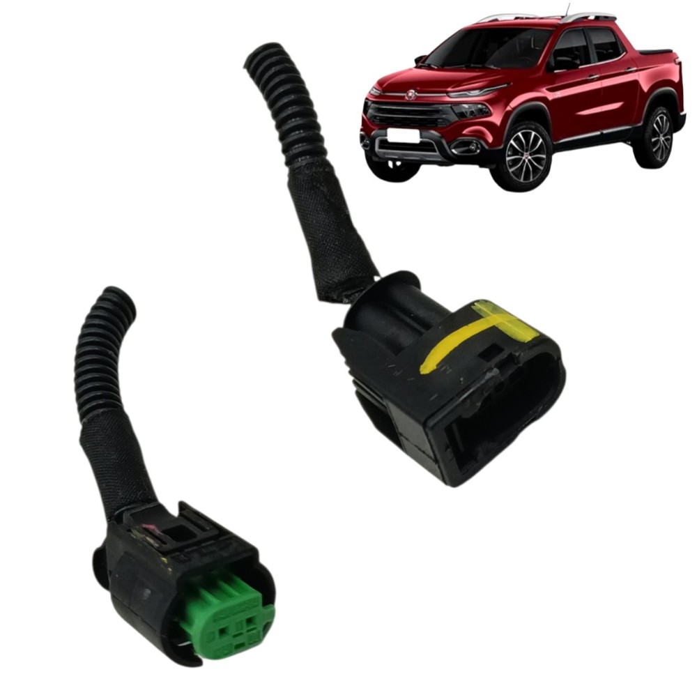Par plug conector compressor ar condicionado fiat toro 2021