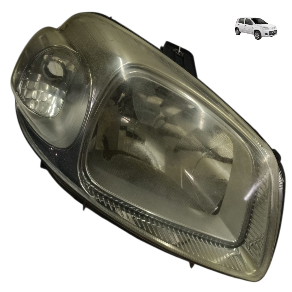 Farol direito Fiat Uno Vivace 2013 2014 2015 com detalhe 1