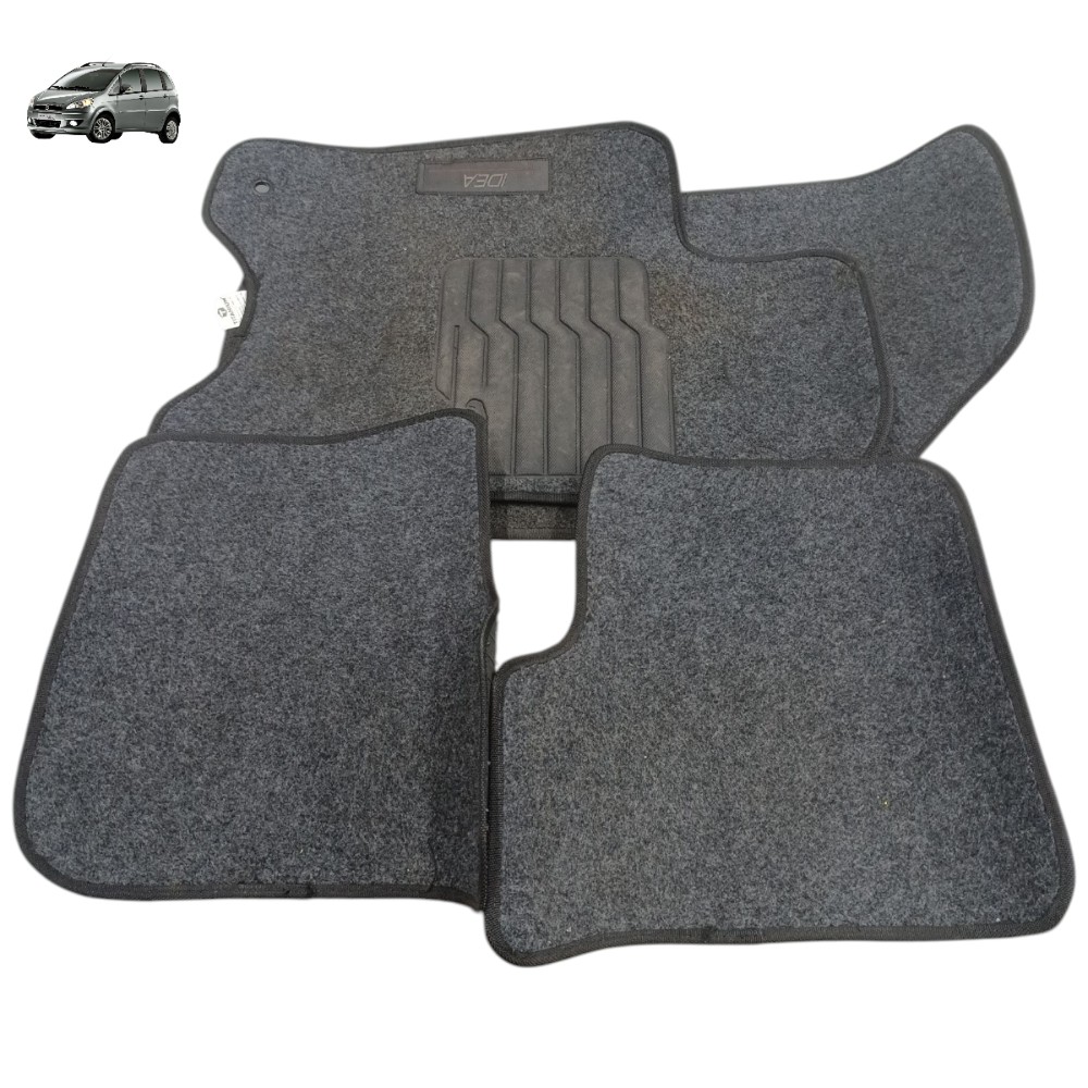 Jogo Tapete Original Fiat Idea 2012 2013 2014 2015 2016 Preto 1