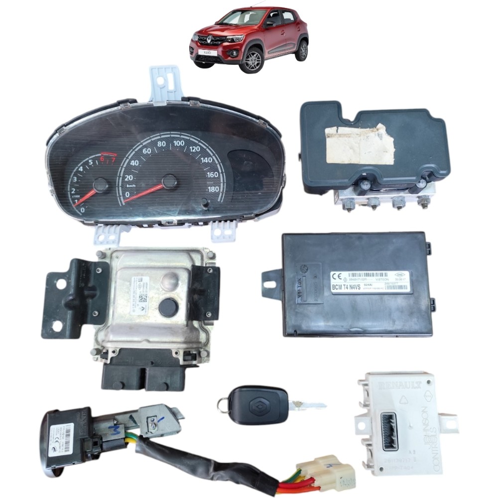Kit code módulo injeção Renault kwid 1.0 12V 3cc 2017 2018