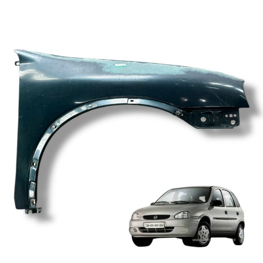 Paralama lado direito GM Corsa 1999 2000 2001 2002 2003 1