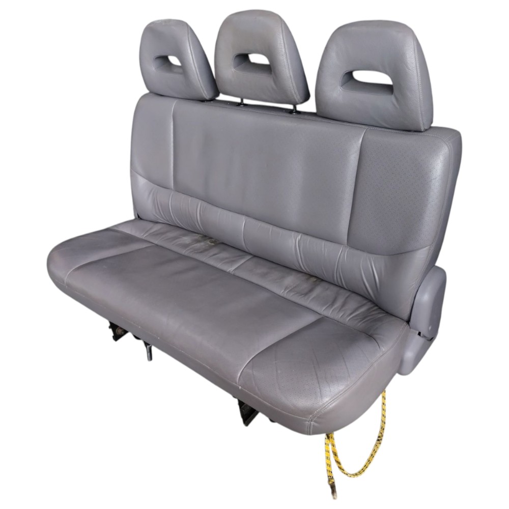 Banco Couro Traseiro Chrysler Grand Caravan 2000 01 7 Lugar Cinza 3