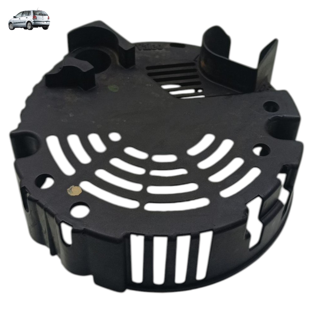 Tampa Plástico Traseiro Alternador Vw Polo Fox Voyage 2009 Preto 1