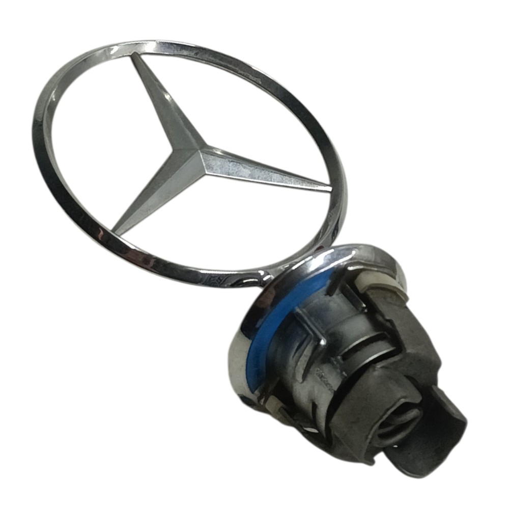 Emblema Simbolo Capô Mercedes C230k 2003 2004 2005 2006 2007 Prata 3