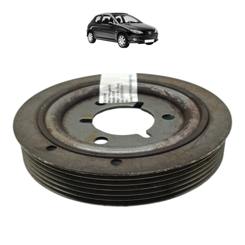 Polia Virabrequim Peugeot 206 207 C3 1.4 8v 2007 2008 2009 1
