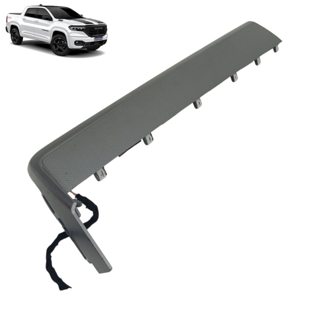 Acabamento Direito Painel Com Led Ram Rampage 2026 2025 2024 Cinza Moldado