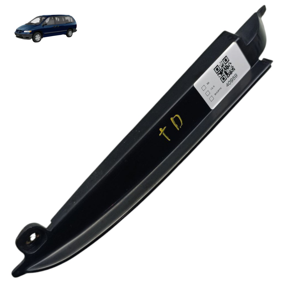 Moldura Porta Traseira Direita Chrysler Grand Caravan 2000 Preto 1