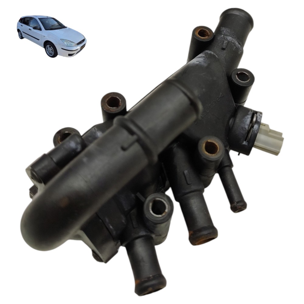 Carcaça válvula termostática ford focus 1.6 8v zetec 2005 06 1