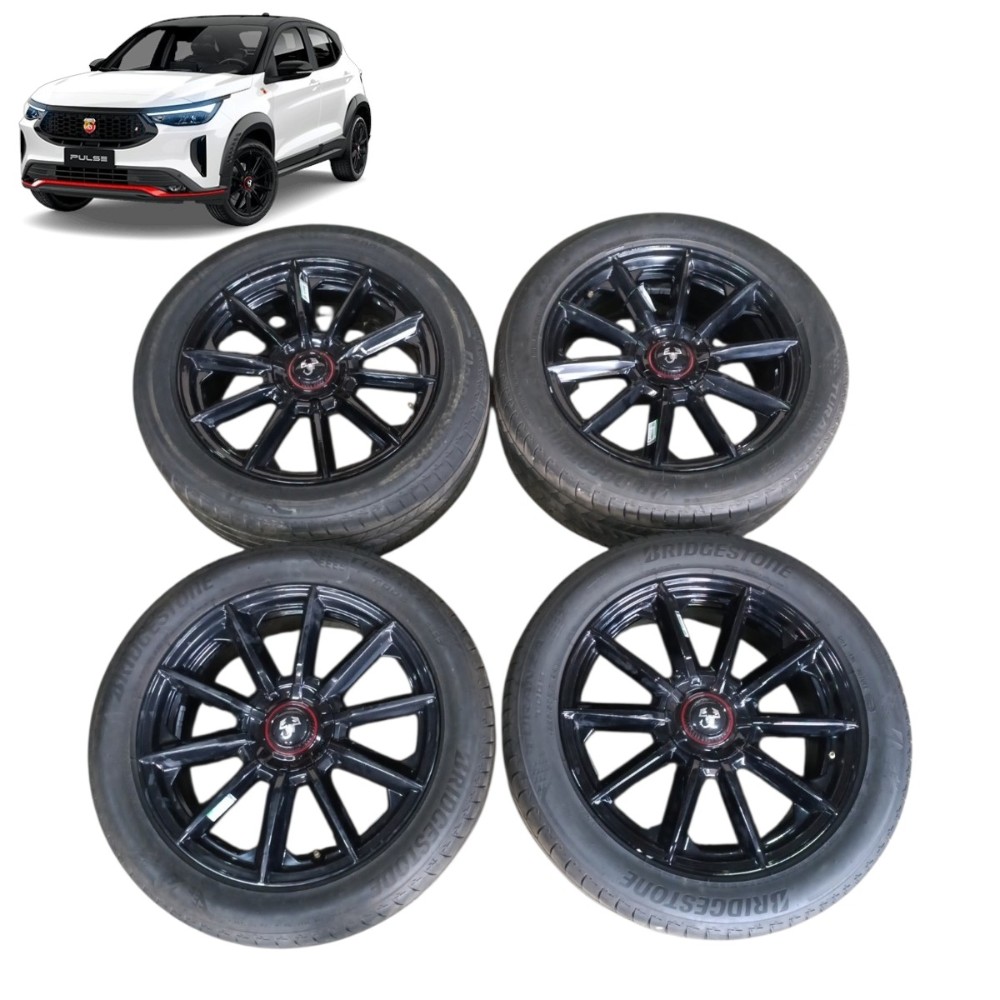 Jogo roda pneu aro 17 5×98 Fiat Pulse Abarth 2025 2024 2023