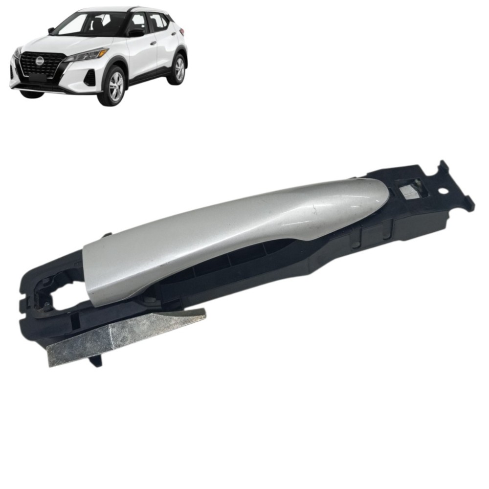 Maçaneta Externa Dianteira Esquerda Nissan Kicks 2024 2023 Preto/prata Dianteira