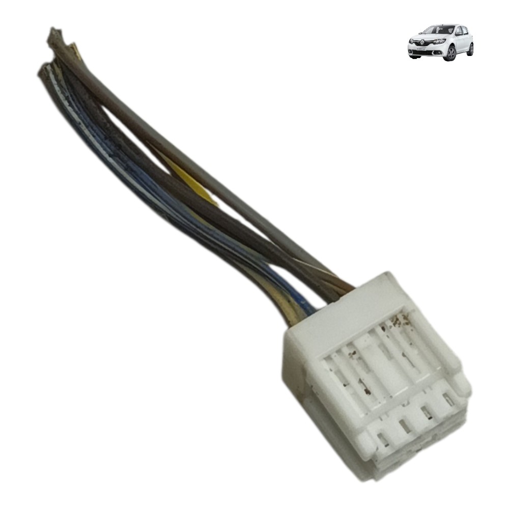 Plug Conector Botão Vidro Painel Renault Sandero 2016 2017 1