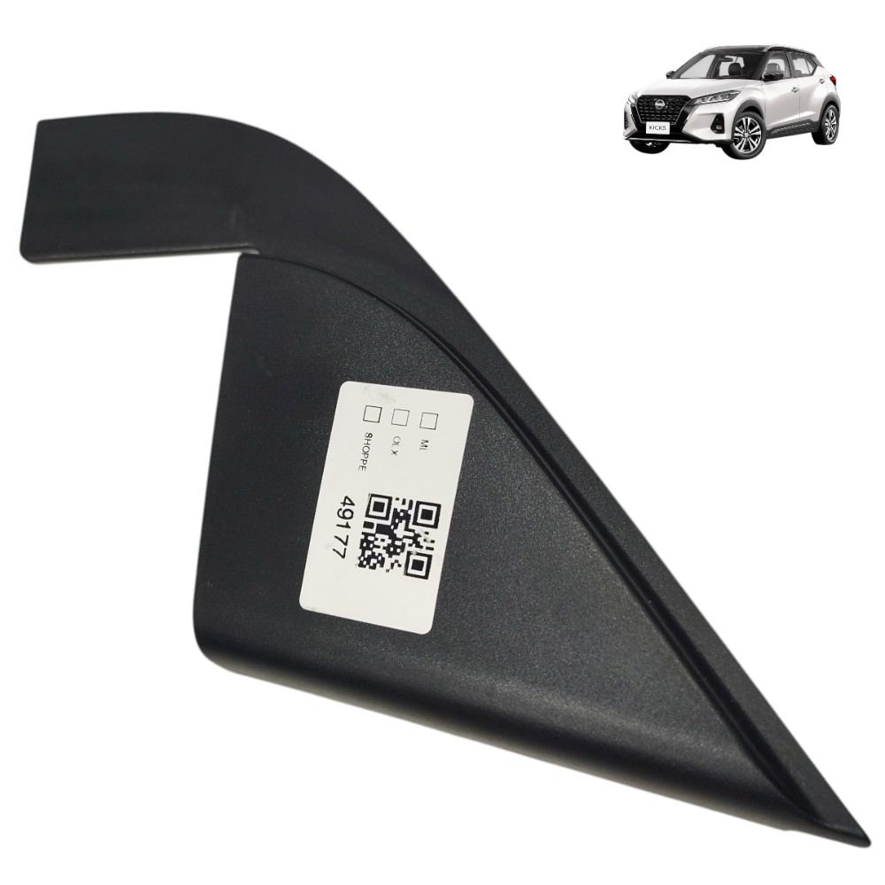 Acabamento interno retrovisor direito Nissan kicks 2020 2019