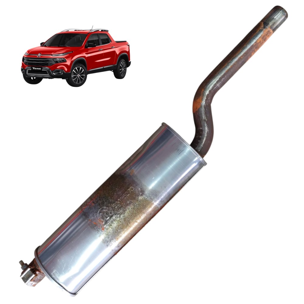 Escapamento intermediário fiat toro 1.8 2021 2020 2019 2018 1