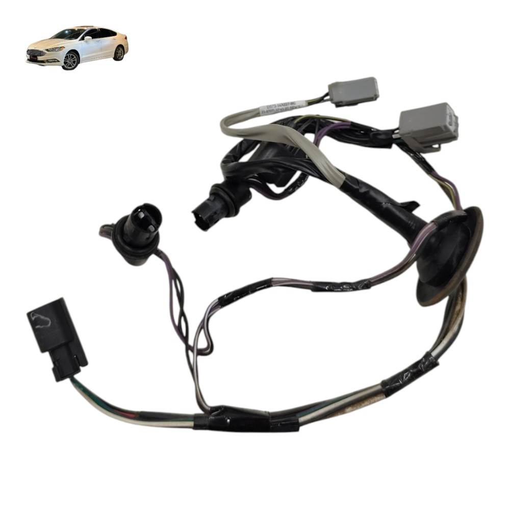 Chicote Luz Placa Camera Ré Botão Tampa Ford Fusion 2017 16 1