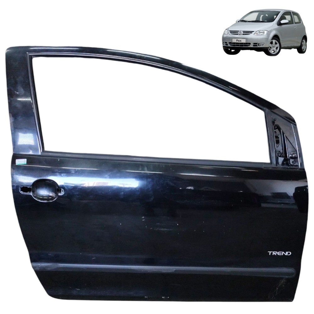 Porta Direita Vw Fox 2 Portas 2010 2009 2008 2007 2006 2005 Dianteira Direita Preto 1