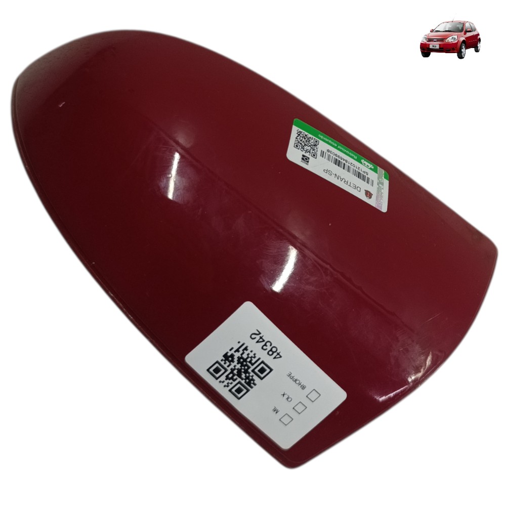 Capa retrovisor esquerdo ford ka 2008 2009 2010 com detalhe 1