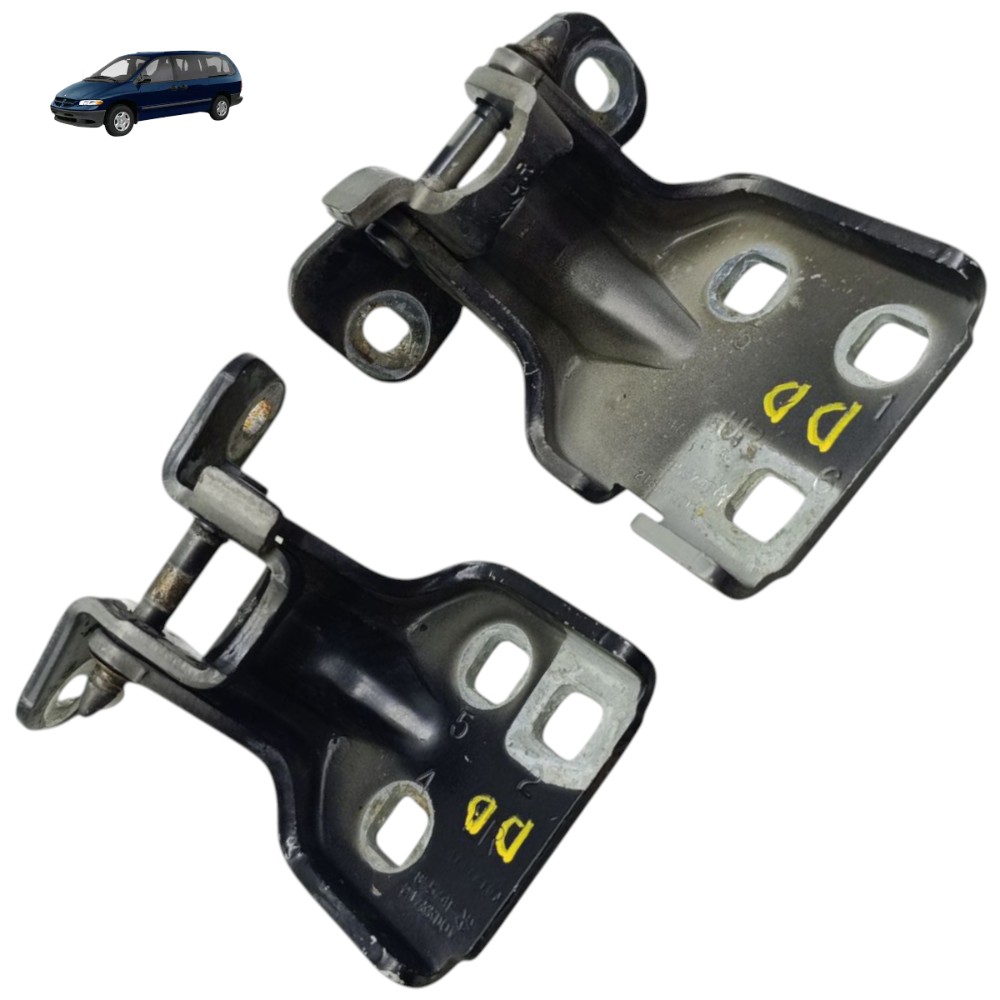 Par Dobradiça Porta Dianteira Direita Grand Caravan 2000 99 1