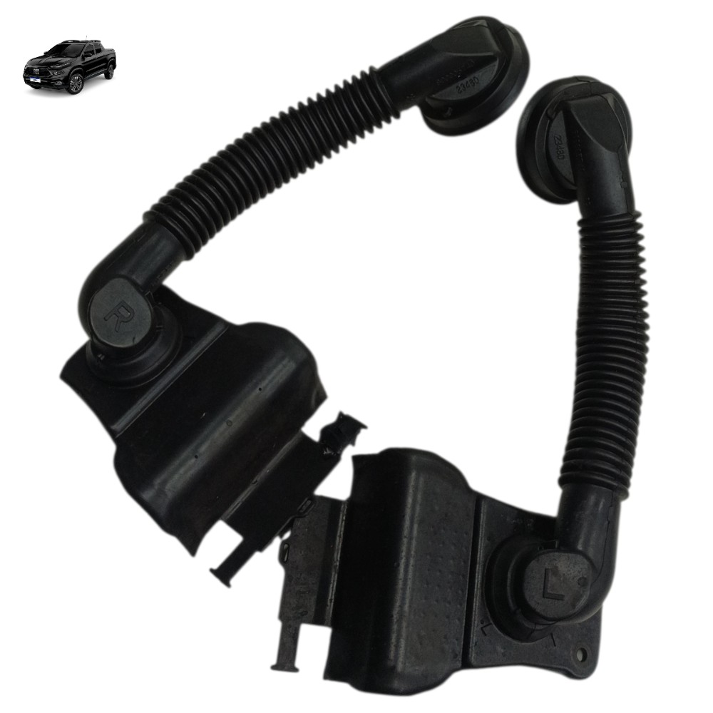 Par coifa passa fio porta dianteira Fiat toro 2025 2024 2023 2