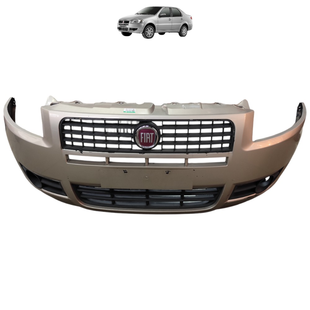 Parachoque dianteiro Fiat Siena Palio 2009 2010 cara de rato