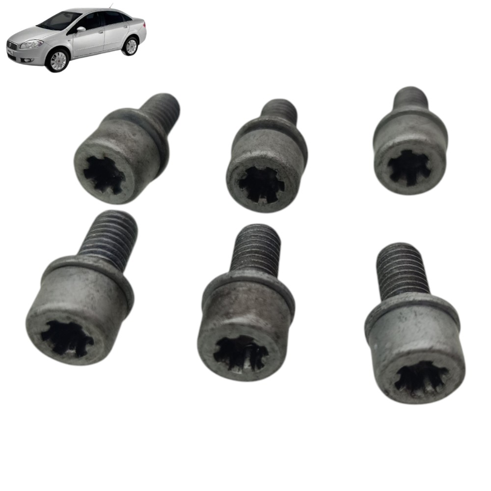 Jogo Parafuso Fixação Embreagem Fiat Linea 1.8 Etorq 2010 11