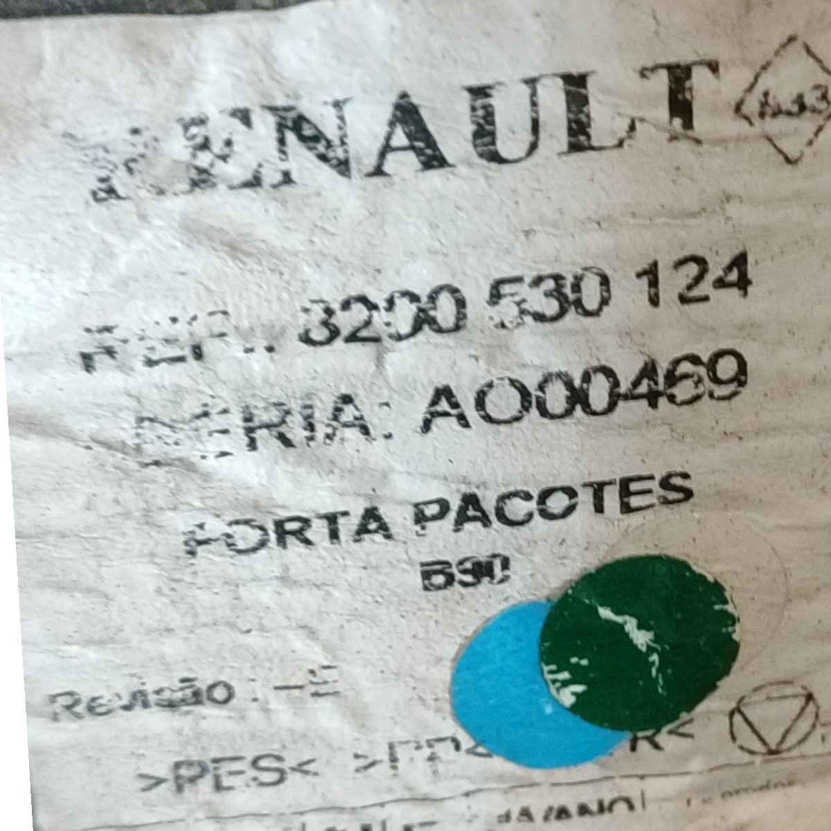 Tampão Traseiro Renault Sandero 2008 2009 2010 Cinza Claro Cinza 5