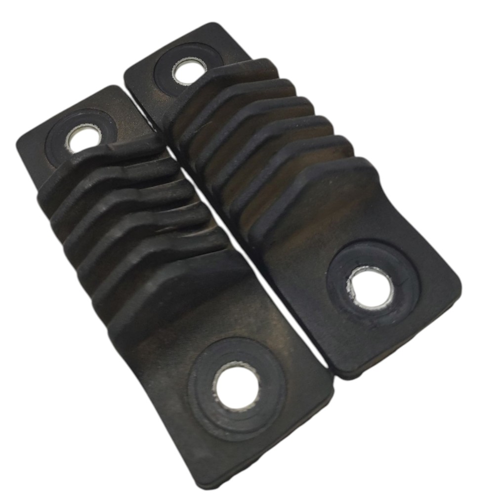 Par batente anti impacto tampa traseira Fiat Idea 2012 2013 4