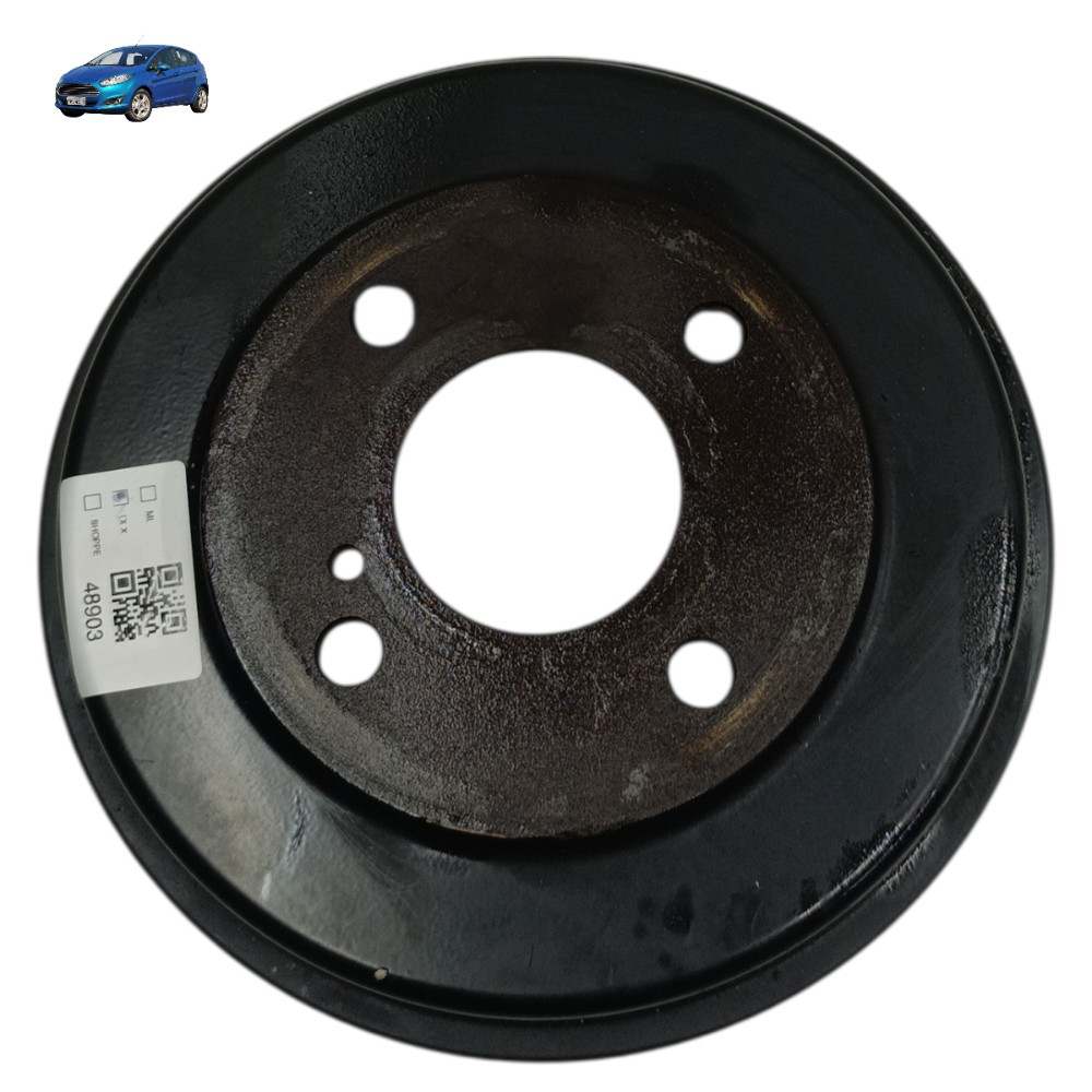 Panela tambor freio traseiro Ford New Fiesta 2015 2014 2013