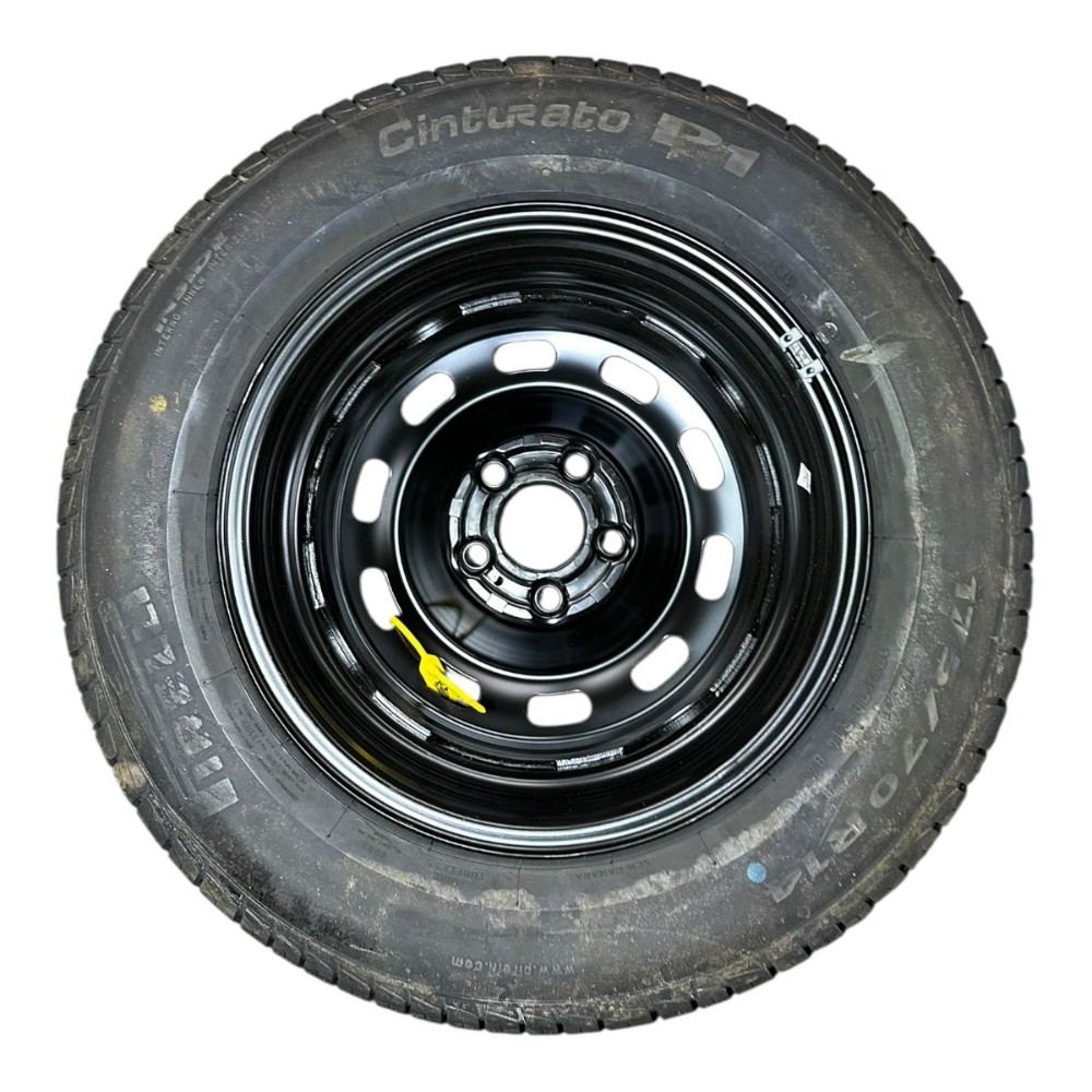 Roda estepe aro 14 pneu 175 70 vw polo virtus 5×100 2019 3