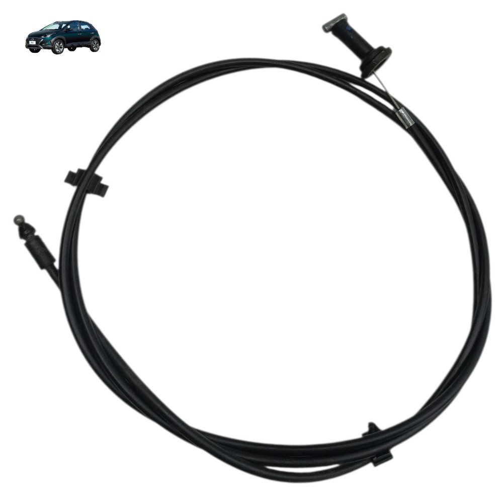 Cabo aço abertura capô Hyundai HB20X 2020 2021 2022 2023 24 1