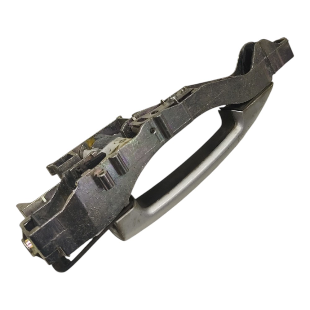 Maçaneta Externa Dianteira Esquerda Peugeot 208 2014 2015 Prata Dianteira 2