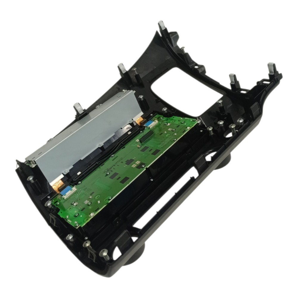 Moldura Central Radio Painel Honda Civic 2007 2008 2009 Cinza 3