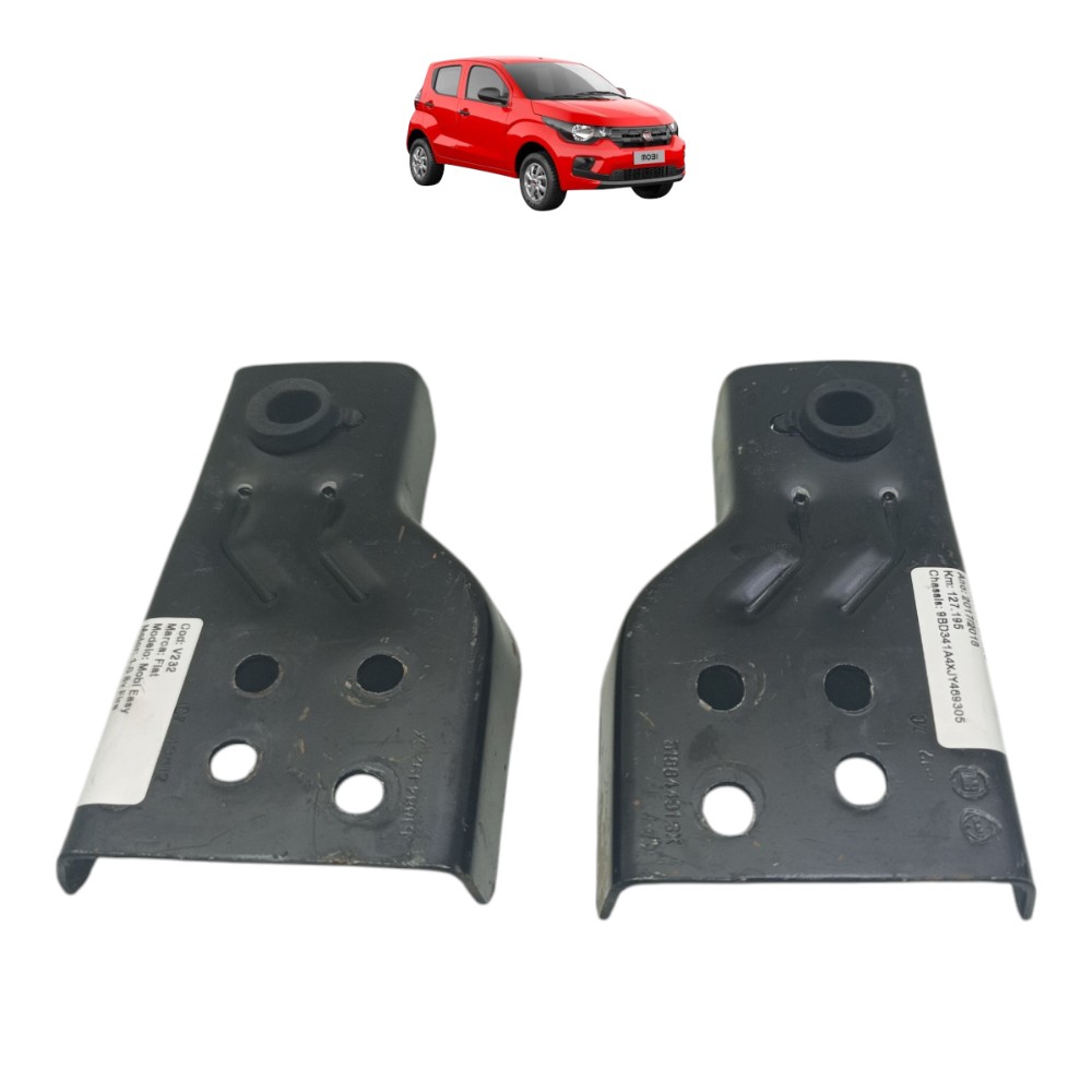 Par Suporte Inferior Radiador Fiat Mobi 1.0 2017 2018 2019 1