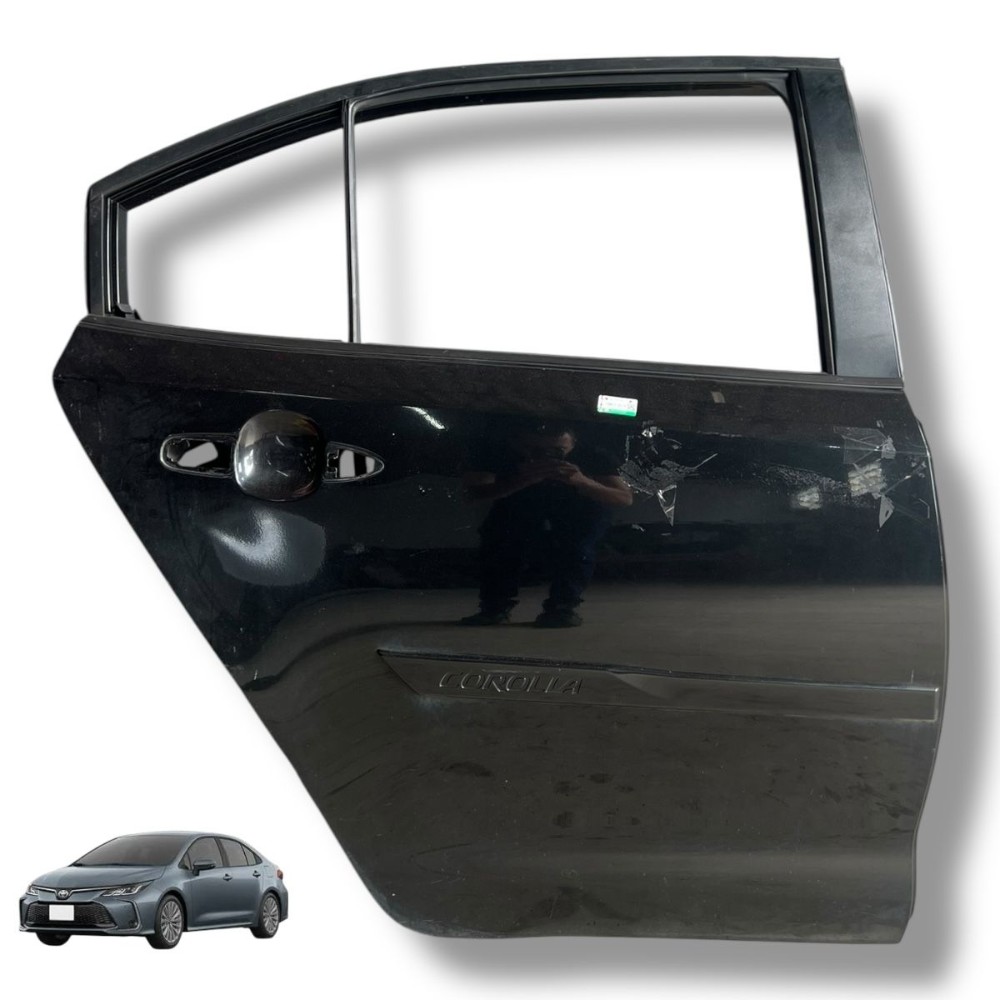 Porta Traseira Direita Toyota Corolla Xei 2020 2021 2022 23 – Traseira – Direita – Preto 1