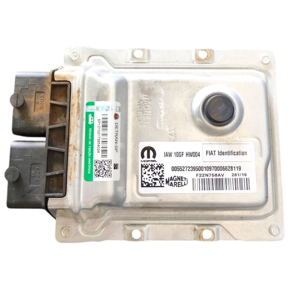 Kit code módulo injeção sem chave Fiat toro 1.8 Flex 2020 4