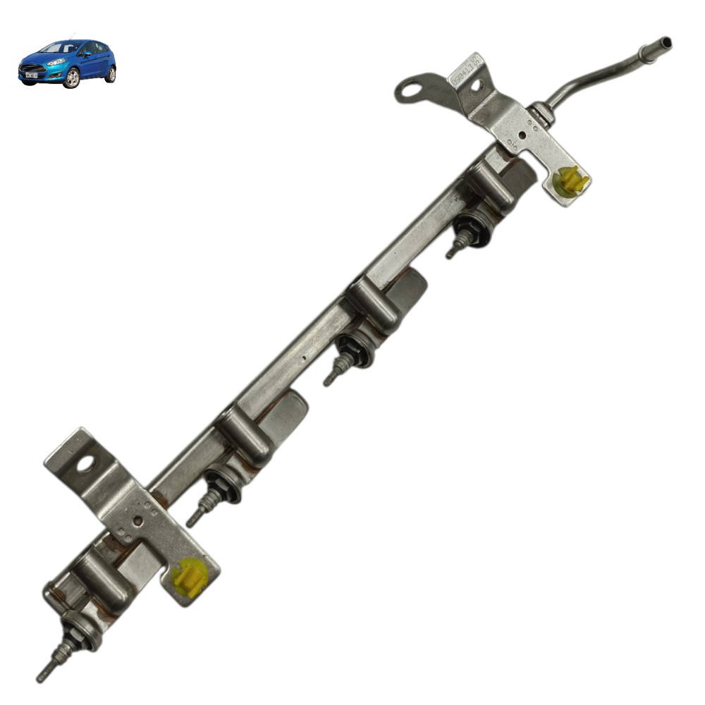 Flauta bico injetor Ford New Fiesta 1.6 Sigma 2014 2015 2016 1