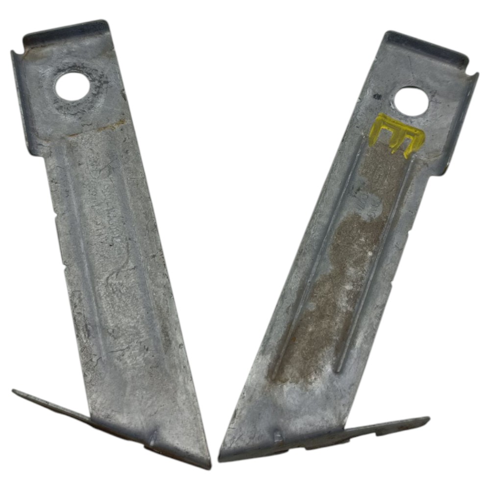 Par Suporte Sensor Abs Traseiro Ford Fiesta 2011 2012 2013 Prata 4