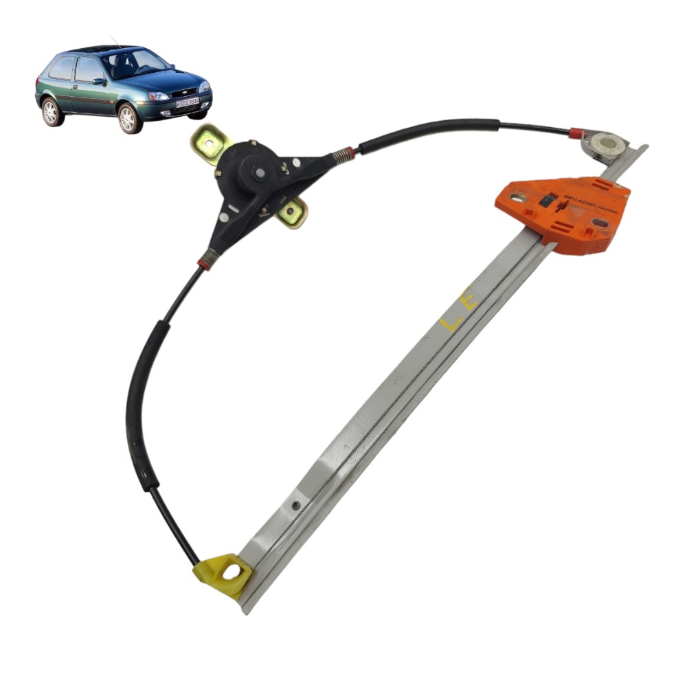 Máquina vidro manual dianteiro esquerdo ford fiesta 1999 00 1