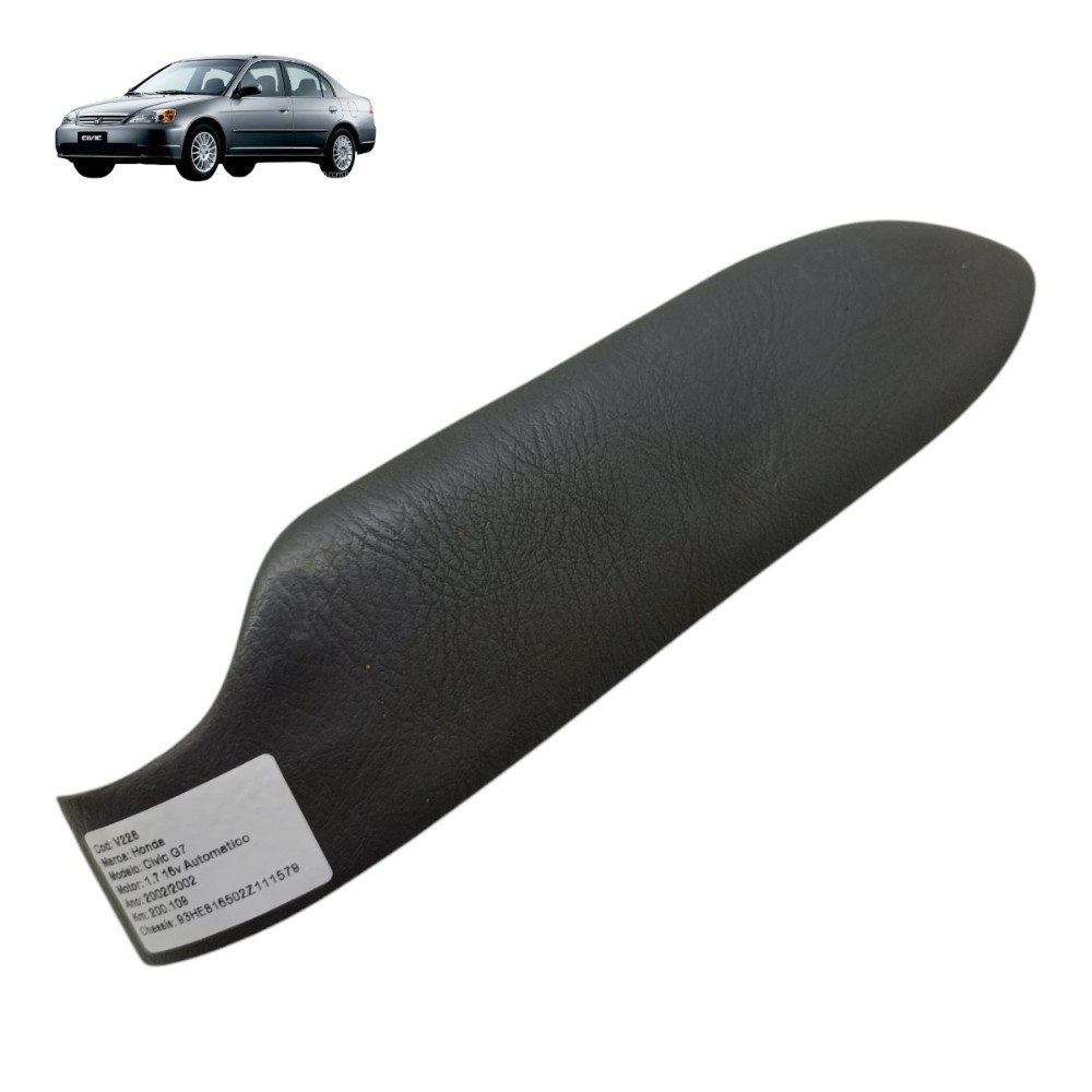 Apoio Braço Porta Dianteira Esquerda Honda Civic 2001 02 03 Cinza 1