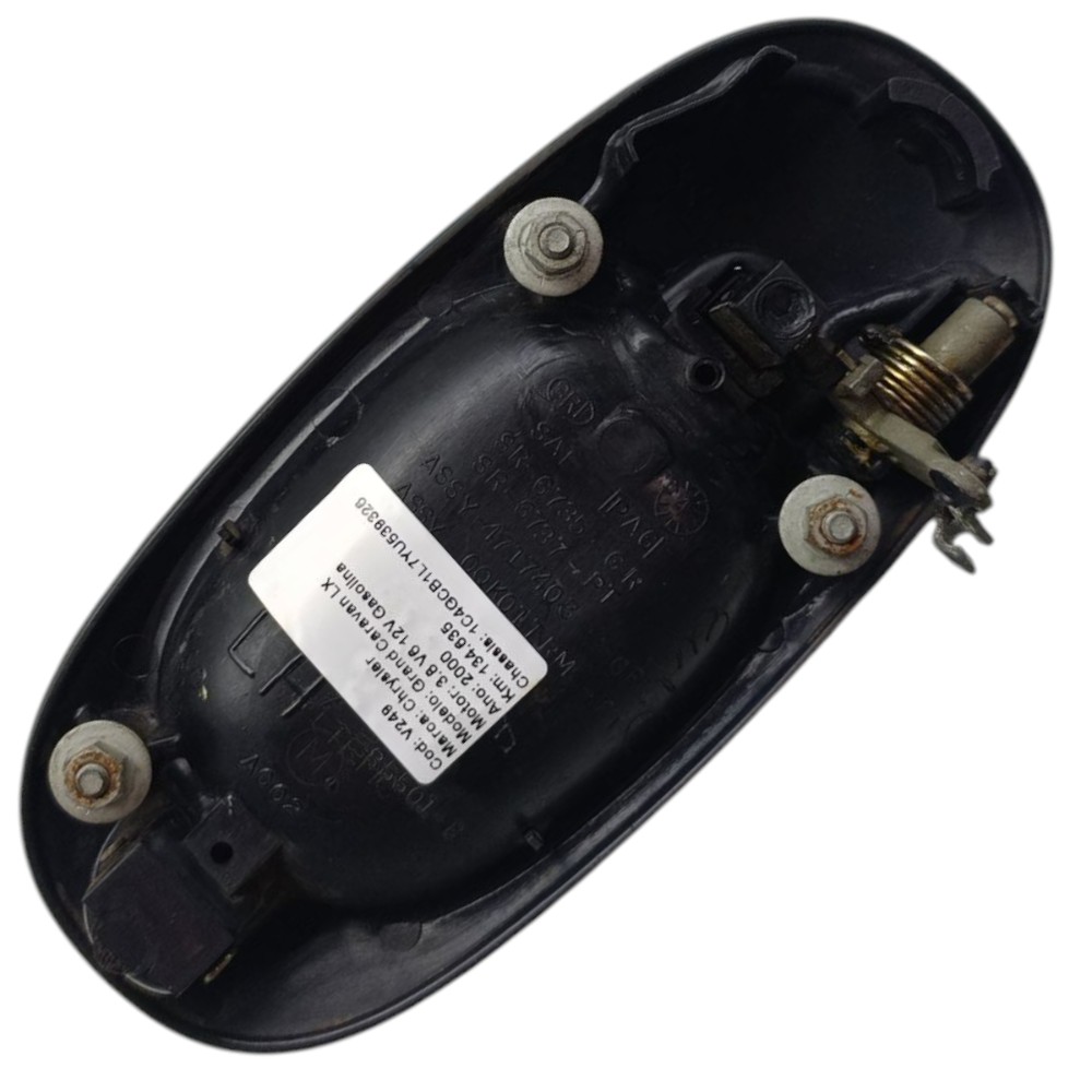 Maçaneta Externa Traseira Esquerda Grand Caravan 1999 2000 Preto Traseira 3